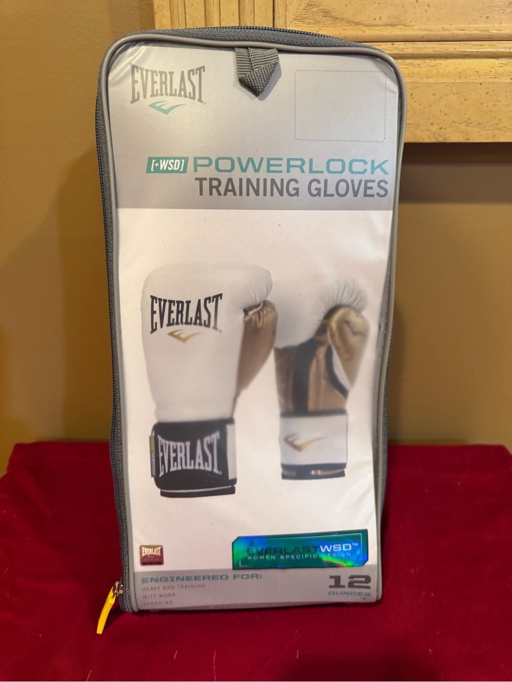 Everlast White and Gold Women's Boxing Gloves